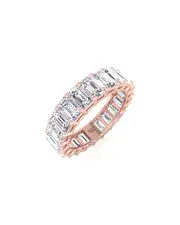 Lab Grown Diamonds 14K Rose Gold 12.27 ct. tw. Lab-Grown Diamond Ring