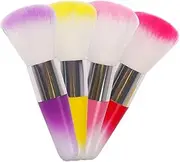 VICASKY 4pcs Makeup Brush Liquid Foundation Cosmetic Powder Blending Brushes Ergonomic Handle Durable Material for Nail Cleaning Makeup Application