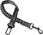 Fonowx Adjustable Pet Car Safety Harness for Secure Travel with Pets, Black Buckle