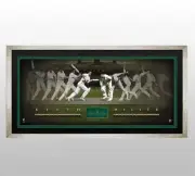 Keith Miller Hand Signed & Framed Limited Edition Time Lapse Lithograph Bradman