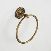 Brushed Brass Towel Holder Towel Ring Wall Mounted Antique Brass Toilet Towel Ring Bath Hand Towel Holder Bathroom Accessories Bath Hardware