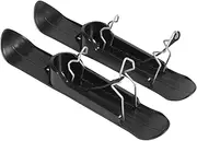 Snow Skis Set, Balance Cycling Scooter, 20.87x3.94x3.54 inches Scooter Snow Coaster, Black Lightweight Flakes Sleigh Board Settle, Reusable Equipment Motor for Winter Use