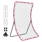 Baseball Softball Rebounder Net 4x5.5ft Adjustable PitchBack Training Tool