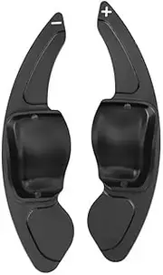 Car Steering Wheel Shift Paddles for T&iguan Golf MK6 GTI Jetta MK5 Passat B6 CC S&cirocco R36 R20 Car Styling Steering Wheel Aluminum Shift Paddles HTEOPOEKFR(for Type A Black)