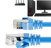 Ethernet Patch Cable,10ft Heavy Duty Network Cords - 10Gbps Internet Wire Cables Shielded LAN Cord for Computers, Modems, Routers