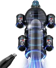 Penis Pump Vibrator Male Sex Toys,Male Vibrator Vibrating Penis Sleeve Glans Trainer with 5 Motors,Penis Trainer with Motor Linked Via USB Controller,Men's Vibrator Cock Sleeve Penis Vibrator Male Adult Sex Toys