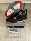 DS 2024 Nike Air Jordan Retro 4 Bred Reimagined Grade School Size 7Y