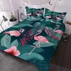 Great Pink Red-Crowned Crane 3D Quilt Duvet Doona Cover Set Pillow case Print