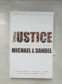 在飛比找樂天市場購物網優惠-【書寶二手書T2／哲學_GJV】Justice_Sandel