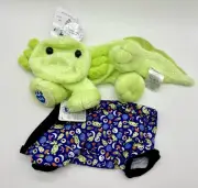 Build A Bear Axolotl Axoglowtl Halloween Glow In Dark Plush & Sleeper Unstuffed