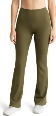 Norma Kamali Bootcut Pants Women's XS Military Wide Waistband Pull-On Style +