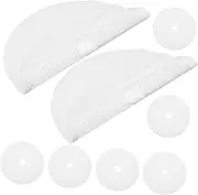 MOLUCKFU Reusable Dehydrator Sheets Set 8pc Silicone Mats for Jerky Fruit Drying and Easy Cleaning