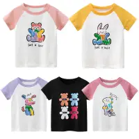 在飛比找蝦皮商城優惠-夏季韓版卡通童裝批發 兒童短袖T恤女童半袖寶寶衣服