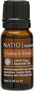 Natio Australia Australiana Pure Essential Oil Blend - Outback 10ml - 100% Pure & Natural Essential Oil Blend - Eucalyptus, Australian Sandalwood, Lemon Myrtle, Lemon & Nerolina - Vegan Friendly & Made in Australia