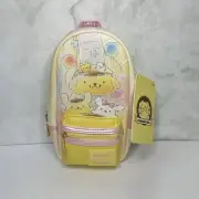 New Loungefly Sanrio Pompompurin & Macaroon Carnival Pencil Case 2023 Sanrio