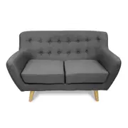 Sally 2 Seater Armchair Grey