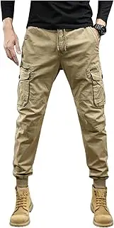 [SKYSTINGERX] Men's Casual Cargo Pants Military Army Camo Combat Work Pants Slim Fit with Pockets Stretch Outdoor Jogger