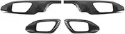 ATATNK ABS Car Interior Door Handle Panel Decoration Cover Trim Stickers Compatible for Jeep Compass 2021 2022 Car Accessories Styling(Carbon Fiber grain1)