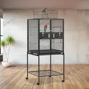 ADVWIN Bird Cage 146CM Large Aviary Parrot Aviary Pet Cage With Wheels