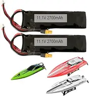 11.1V 2700mAh 3S Lithium Battery Replacement Parts Universal XT60 Plug for UDI 018 908 brushless UDI RC Boat 2pcs