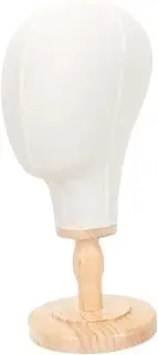 ERINGOGO Wig Mannequin Head Display Stand Premium Canvas Model for Hats Caps Jewelry and Wigs Versatile Holder with Base for Salon Store and Home Use