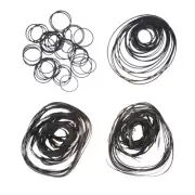 180Pcs Rubber Belt Assortment Cassette Player Video Recorders Turntables Belts