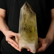 8.94lb!! Natural Yellow Citrine Quartz Crystal Point Obelisk Wand Tower Healing