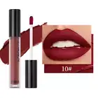 Long lasting matte finish non-stick lip gloss red shade #10 lipstick