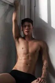 [L326] Male Model Showing Off Body Fine Art Hunky Physique MATTE OR GLOSS OPTION