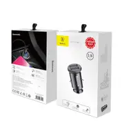 Universal Car Charger Baseus Grain Mini Dual USB Cigarette Lighter 3.5A
