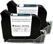 A Level Ink Handheld Online Inkjet Printer Cartridge Quick Dry Black B Level 12.7mm Original Parts Office for Text Barcode Date Time, etc(2PCS)