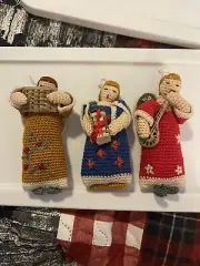 Hand Cross Stitched Angels (3)