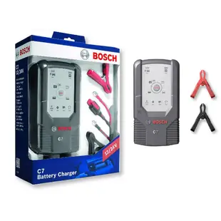 BOSCH C7 全自動 電瓶充電器 IP65防水 12V 24V AGM 汽車 機車 貨車 充電 膠體電池 哈家人