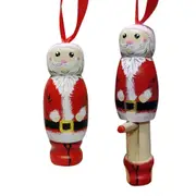 Funny Santa Claus Pendant, Christmas Ornaments, Christmas Tree Decorations, Funny Wooden Standing Santa Claus, Personalized Christmas Decorations