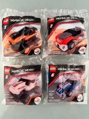 McDonalds 2009 Lego Racers #1,2,5,&6