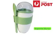 Cereal On the Go Cups Portable Yogurt To-Go Container Healthy Snack Fruit Reuse