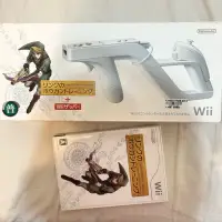 在飛比找蝦皮購物優惠-Wii 林克的十字弓訓練 槍架+遊戲光碟 日版 薩爾達傳說