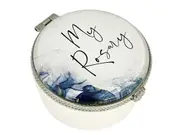 My Rosary Porcelain Box with Rosary Beads - Blue