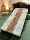 48"x30" White Agate Dining Table Top Kitchen Slab Furniture Top Cafeteria Decors