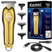 New Kemei Pro 0MM Hair Clippers Cordless Trimmer Beard Cutting Shaving Machine