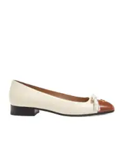 Valentino VLogo Signature Tassel Embellished Slip-On Ballet Flats 35,36,37,38,39,37.5,38.5,39.5,40.5,40,41.5,41,36.5,35.5,42 Butter/Tobacco