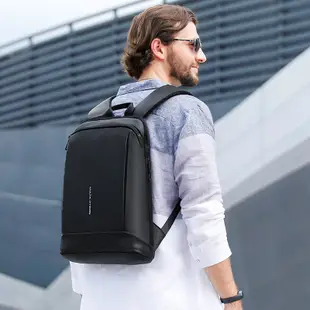 MARK RYDEN薄款商務筆記本電腦包新款雙肩包後背包男士背包多功能休閒書包
