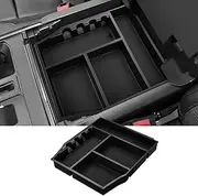 Ecarzo Center Console Organizer Fits for 2021 Ford F150 Console Tray Storage Box Accessories (Full Console w/Bucket Seats ONLY)
