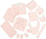 [Healeved] Newborn Baby Clothes Set Toddler Snow Gloves Spring Outfit Infant Bib Towels