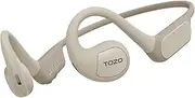 TOZO OpenReal True Wireless Earbuds Bluetooth 5.3 Touch Control Open Ear Earbuds Dual-Mic Call Noise Reduction Headphones with Premium Sound, Air Conduction Sport Earbuds for Running Cycling Hiking