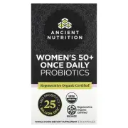 2 X Ancient Nutrition, Women's 50+ Once Daily Probiotics, 25 Billion CFU, 30 Cap