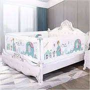 1.8m 2.0m Bed Rail with Pockets Fence Can Not Be Adjusted Bed Anti-Fall Anti-Children Bed Baffle (Color : White, Size : 150 cm-1pc)