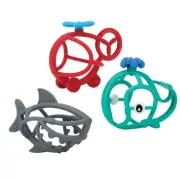 Nuby Chewy Chums Character Teethers Set of 3