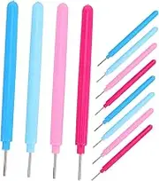 BELLIFFY 12pcs Slotted Quilling Pen Set Paper Quilling Tools Rolling Curling Needle Pen for DIY Art Craft, Handmade Cardmaking Projects