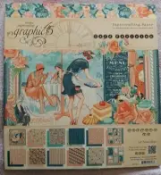 Graphic 45-'Cafe` Parisian' 8"x 8" 24 Sheets 2 Each Of 12 Designs